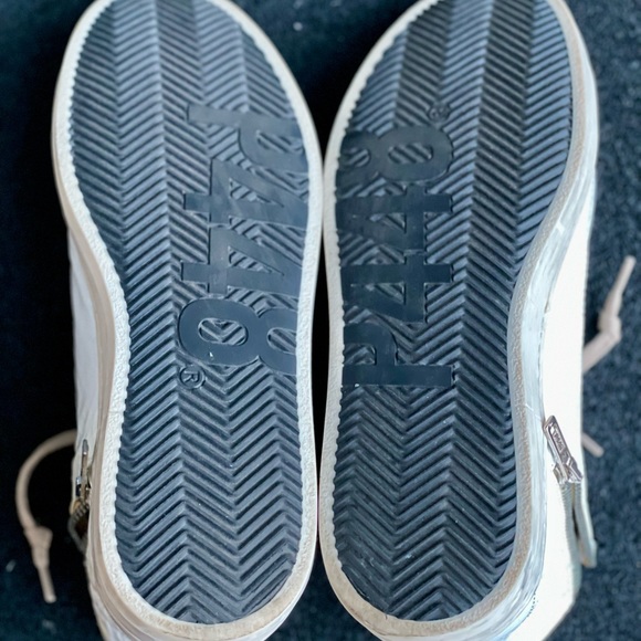 P448 high top white patent leather sneakers size (38) US SIZE 7.5 - 8 womens - Picture 10 of 14